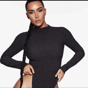 Fendi x Skims Mock Neck Bodysuit